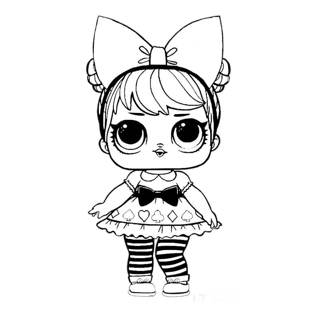 Desenho de Boneca Fantástica para colorir e imprimir grátis