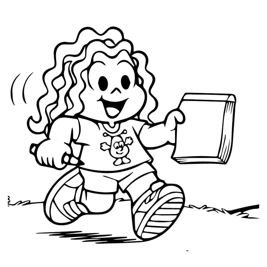 Desenho de Marina Brincando para colorir e imprimir grátis