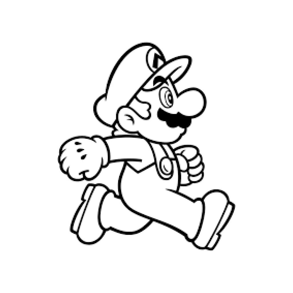 Desenho de Mario para colorir e imprimir grátis