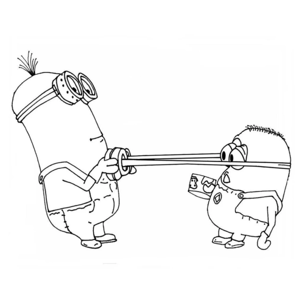 Dibujo de Los Minions para colorear e imprimir gratis