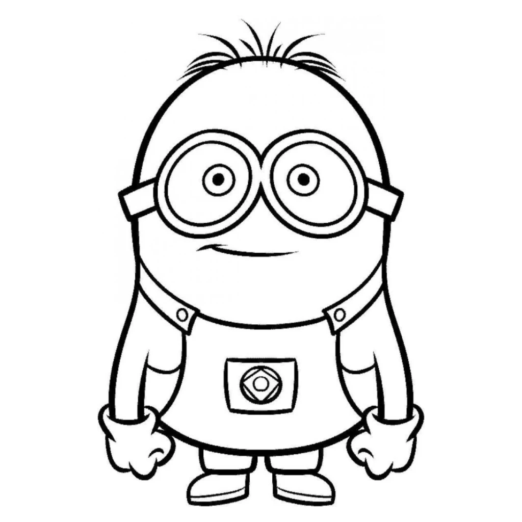 Desenho de Minion para colorir e imprimir grátis