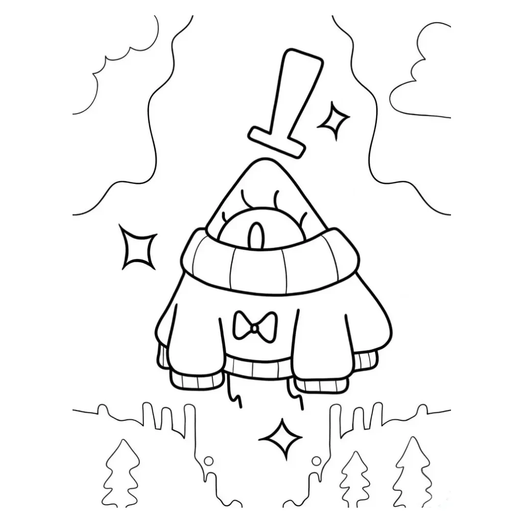 Desenho de Monstro Fantástico para colorir e imprimir grátis