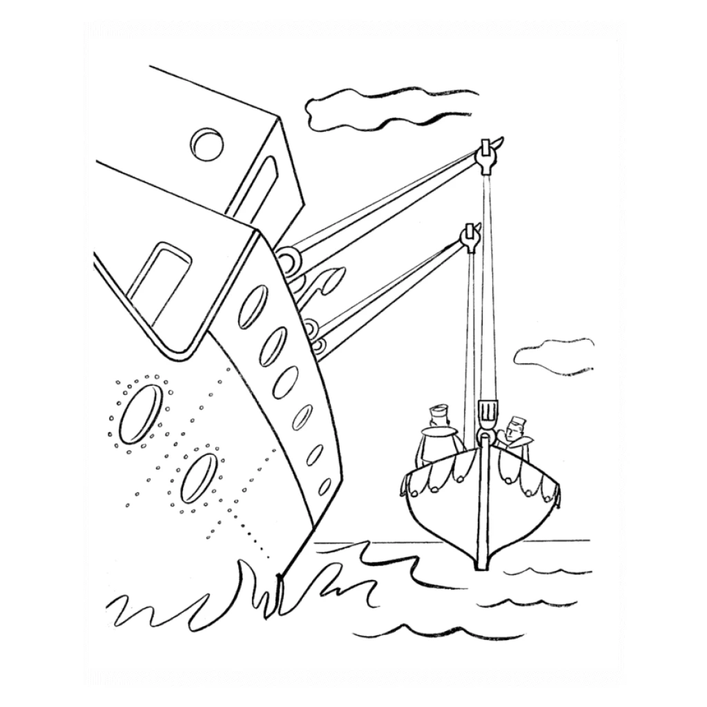 Desenho de Navios para colorir e imprimir grátis