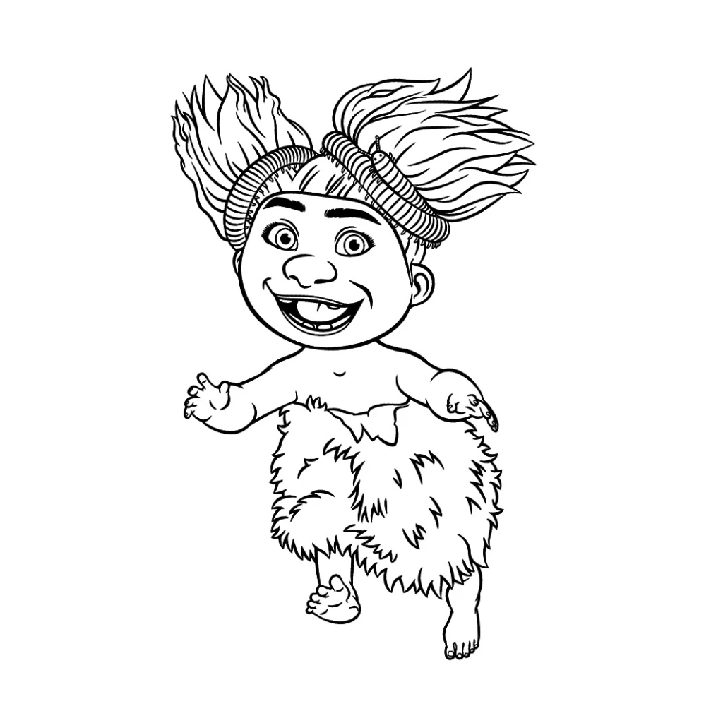 Desenho de Menino Selvagem para colorir e imprimir grátis