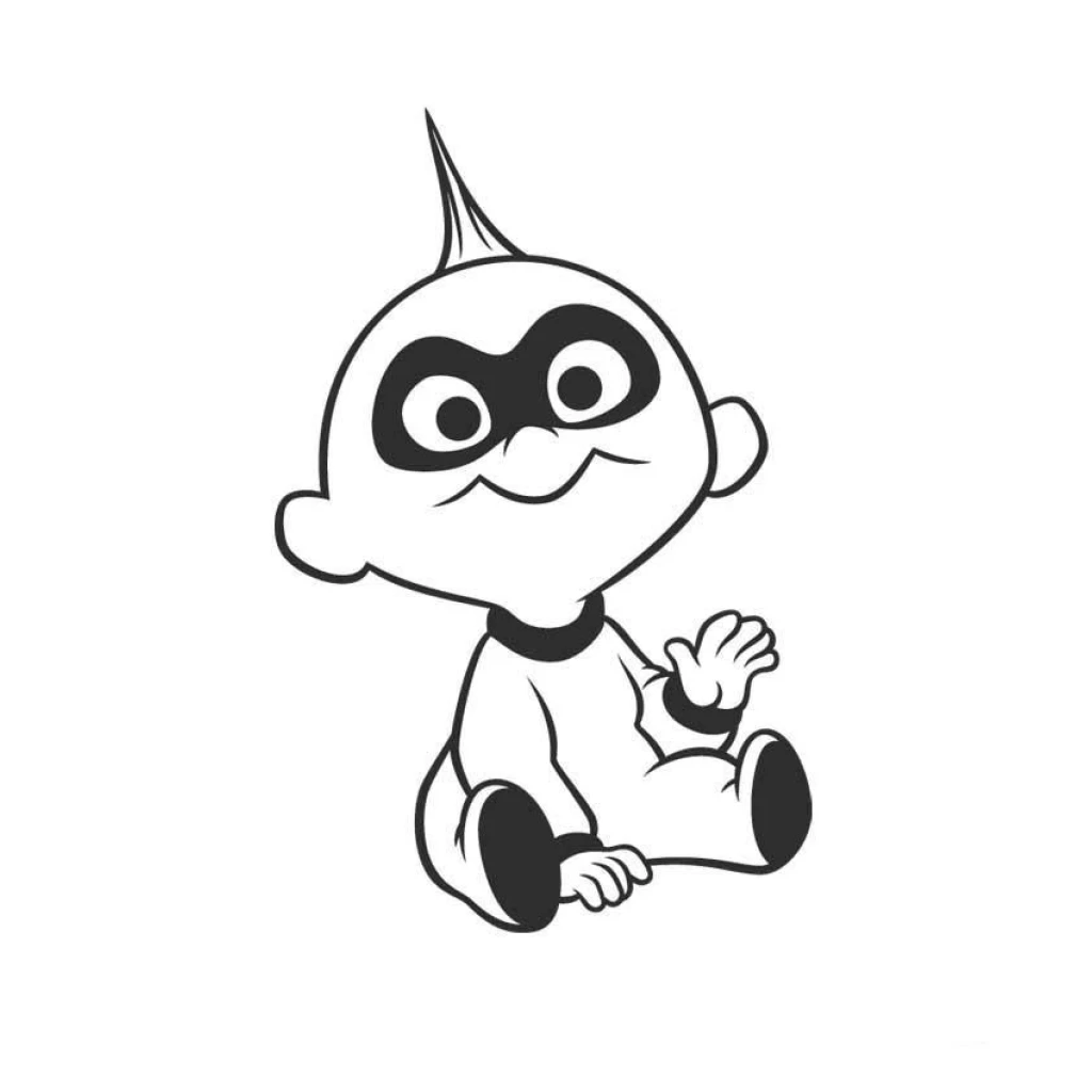 Dibujo de JackJack De Los Increíbles para colorear e imprimir gratis