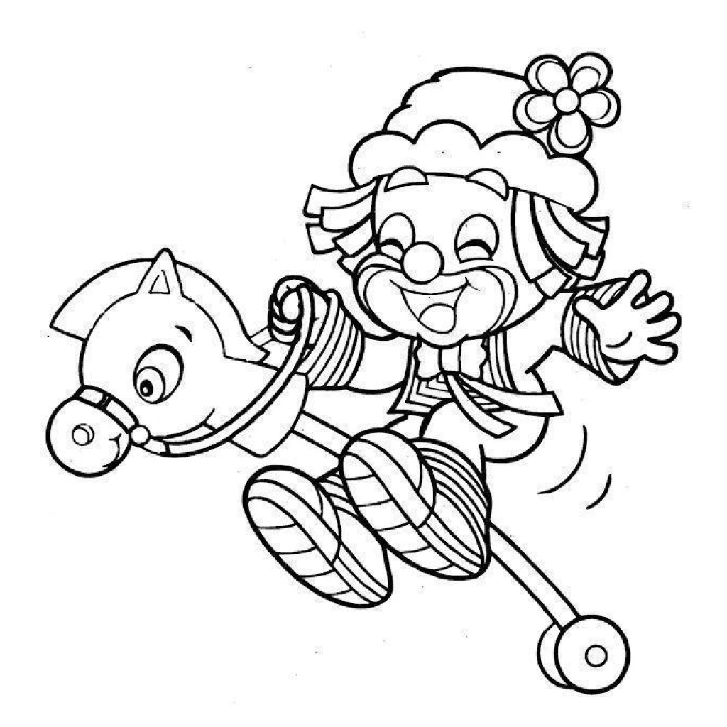 Desenho de Palhaço Brincando para colorir e imprimir grátis