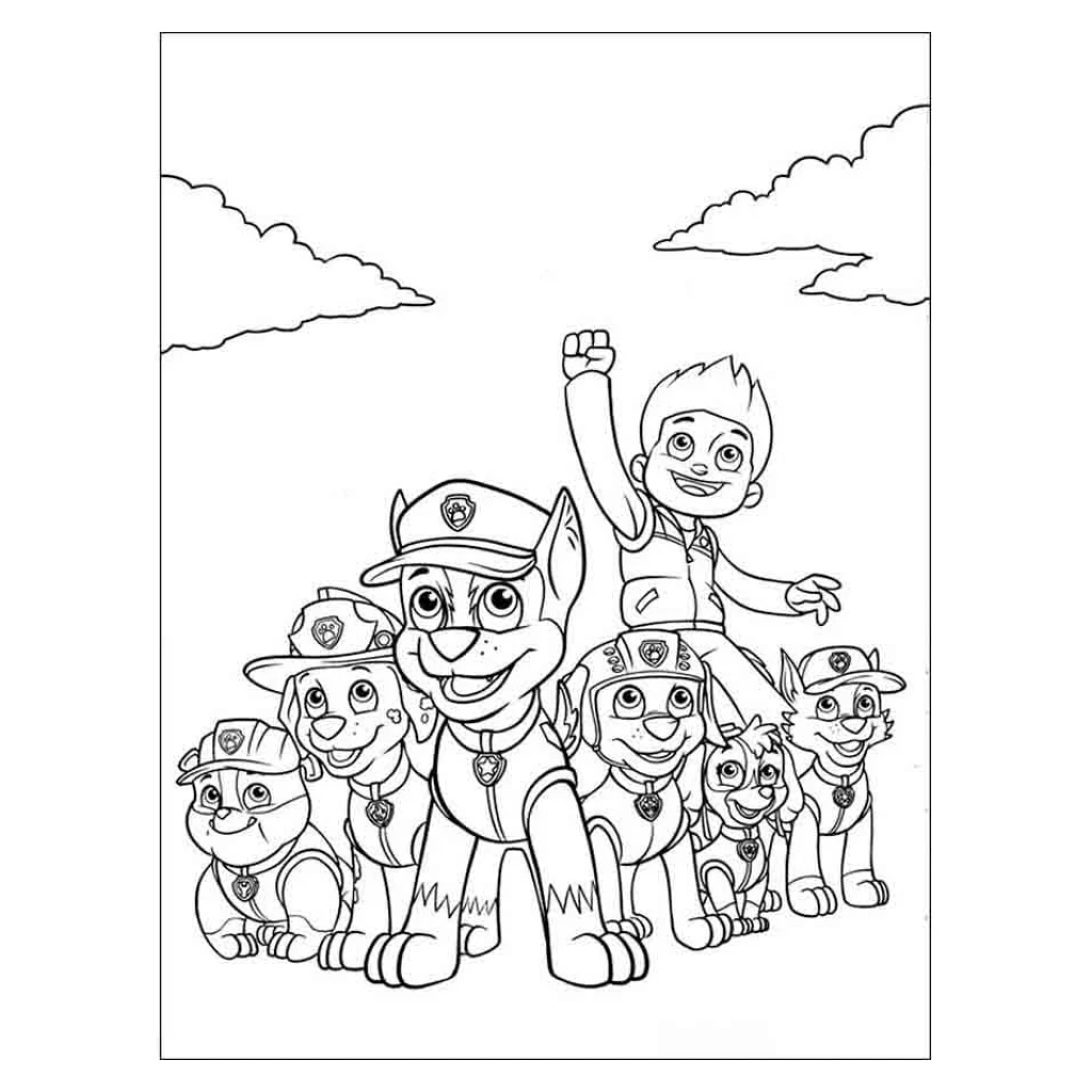 Desenho de Patrulha Canina para colorir e imprimir grátis