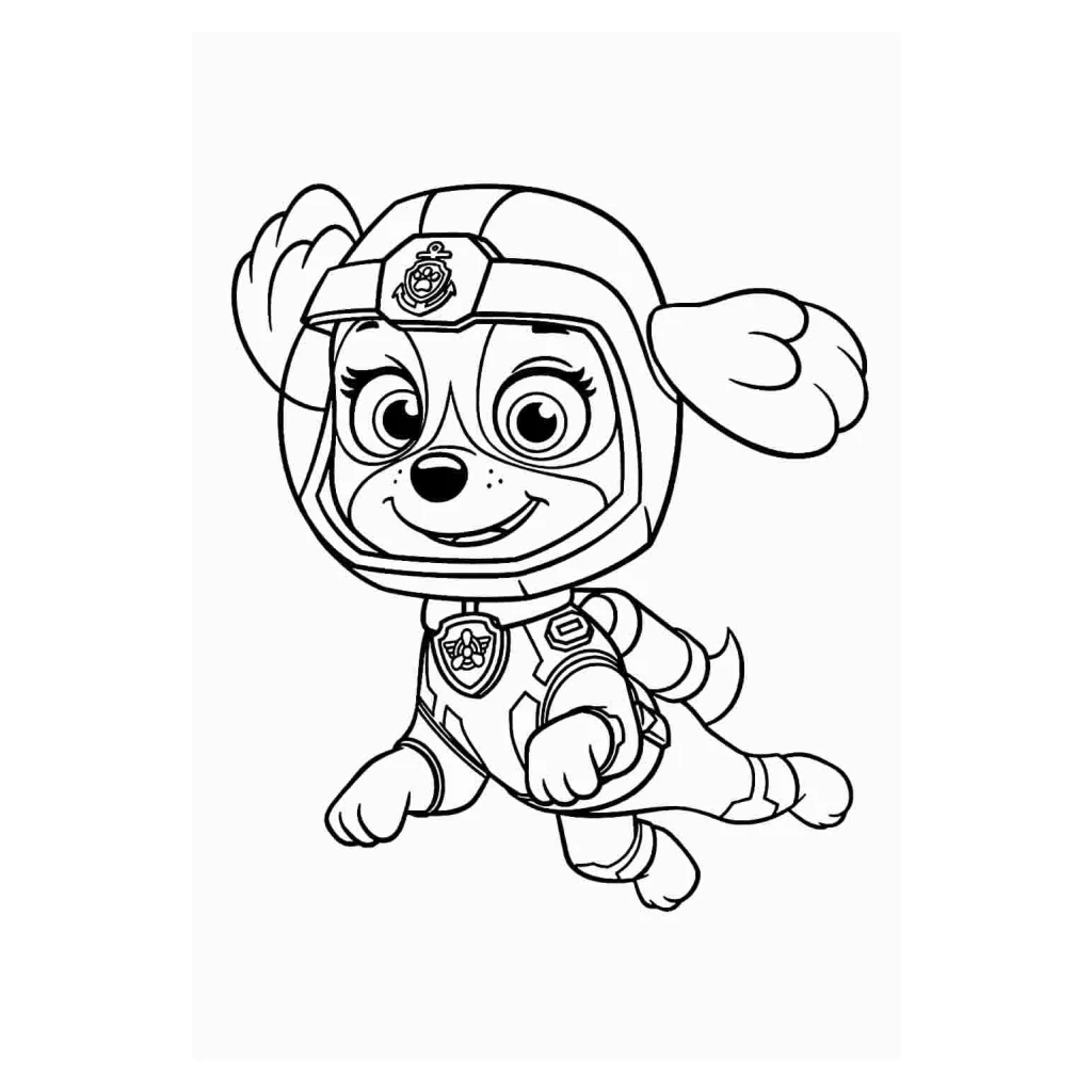 Desenho de Skye, A Cachorrinha Aventureira para colorir e imprimir grátis