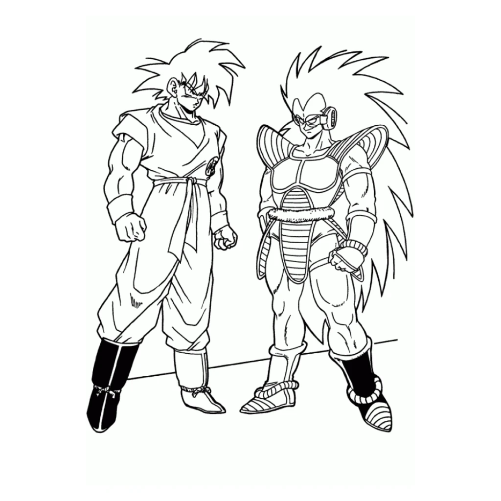 Desenho de Personagens De Dragon Ball para colorir e imprimir grátis