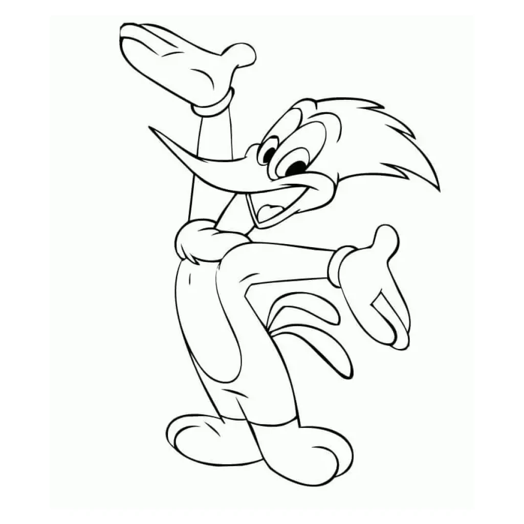 Desenho de PicaPau para colorir e imprimir grátis