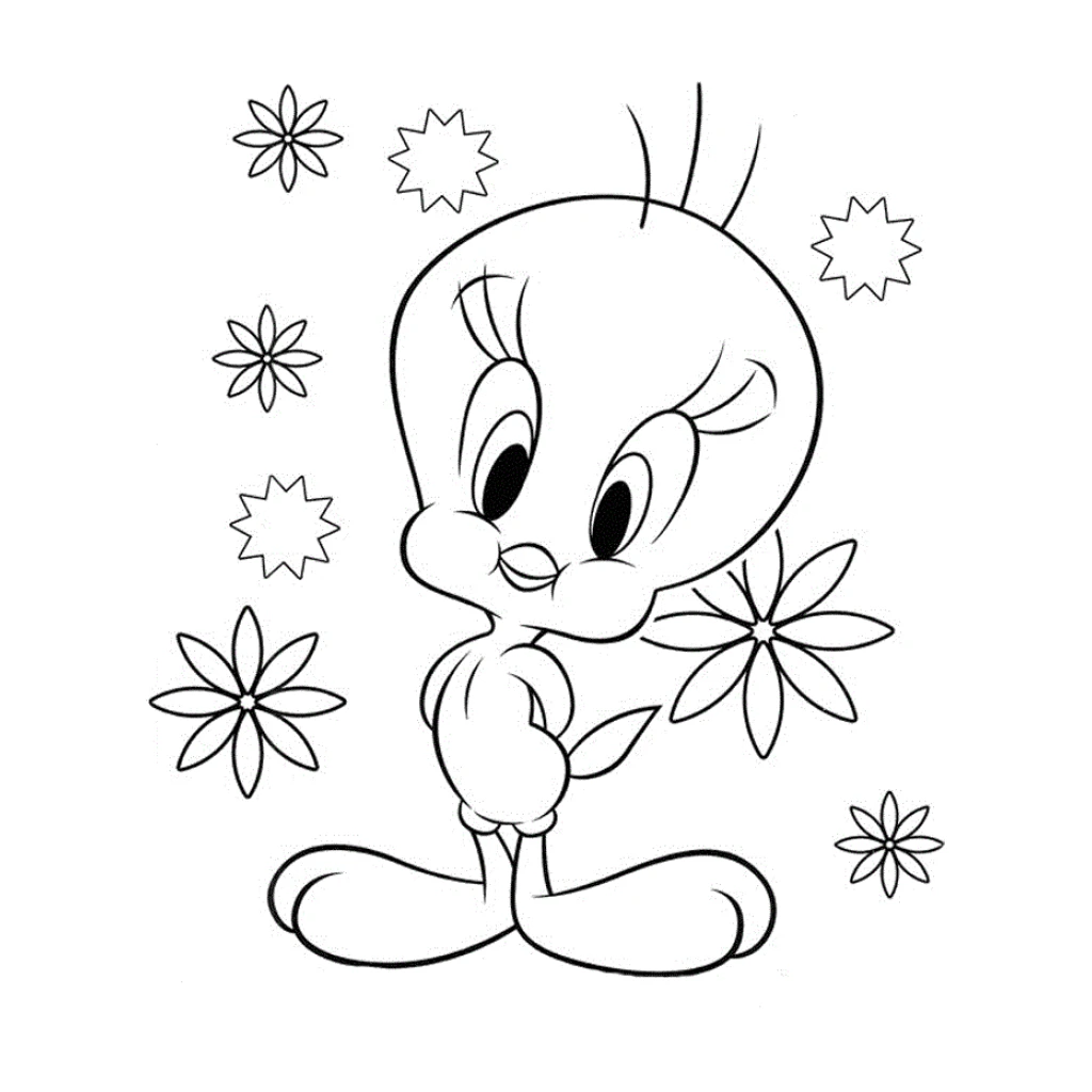 Desenho de Piu Piu para colorir e imprimir grátis
