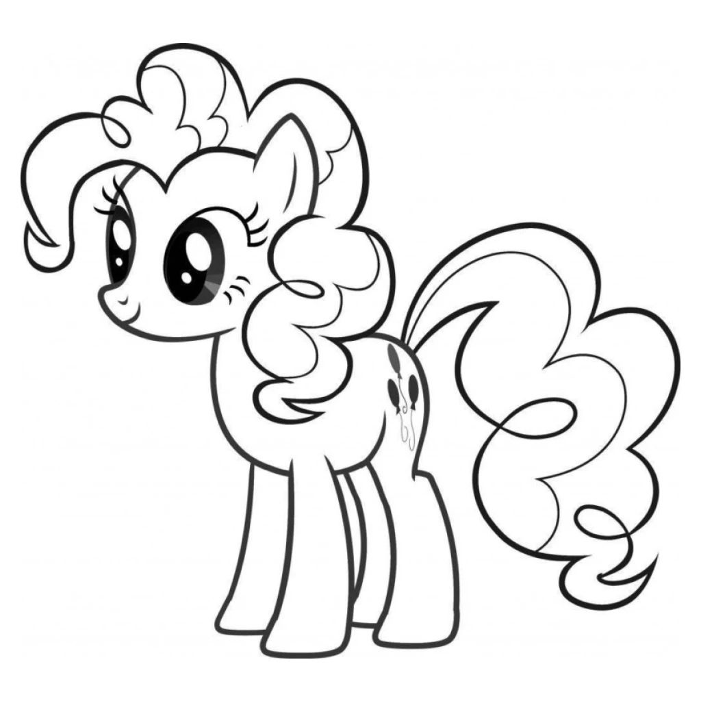 Desenho de Pony Divertido para colorir e imprimir grátis
