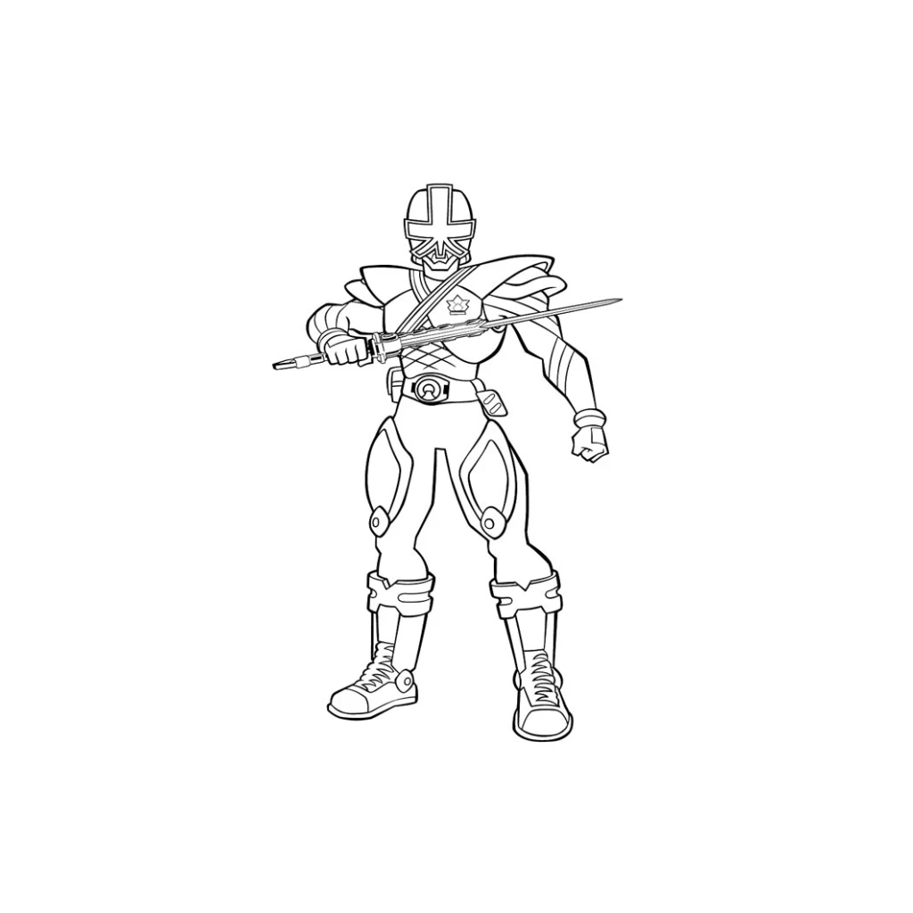 Desenho de Power Rangers para colorir e imprimir grátis