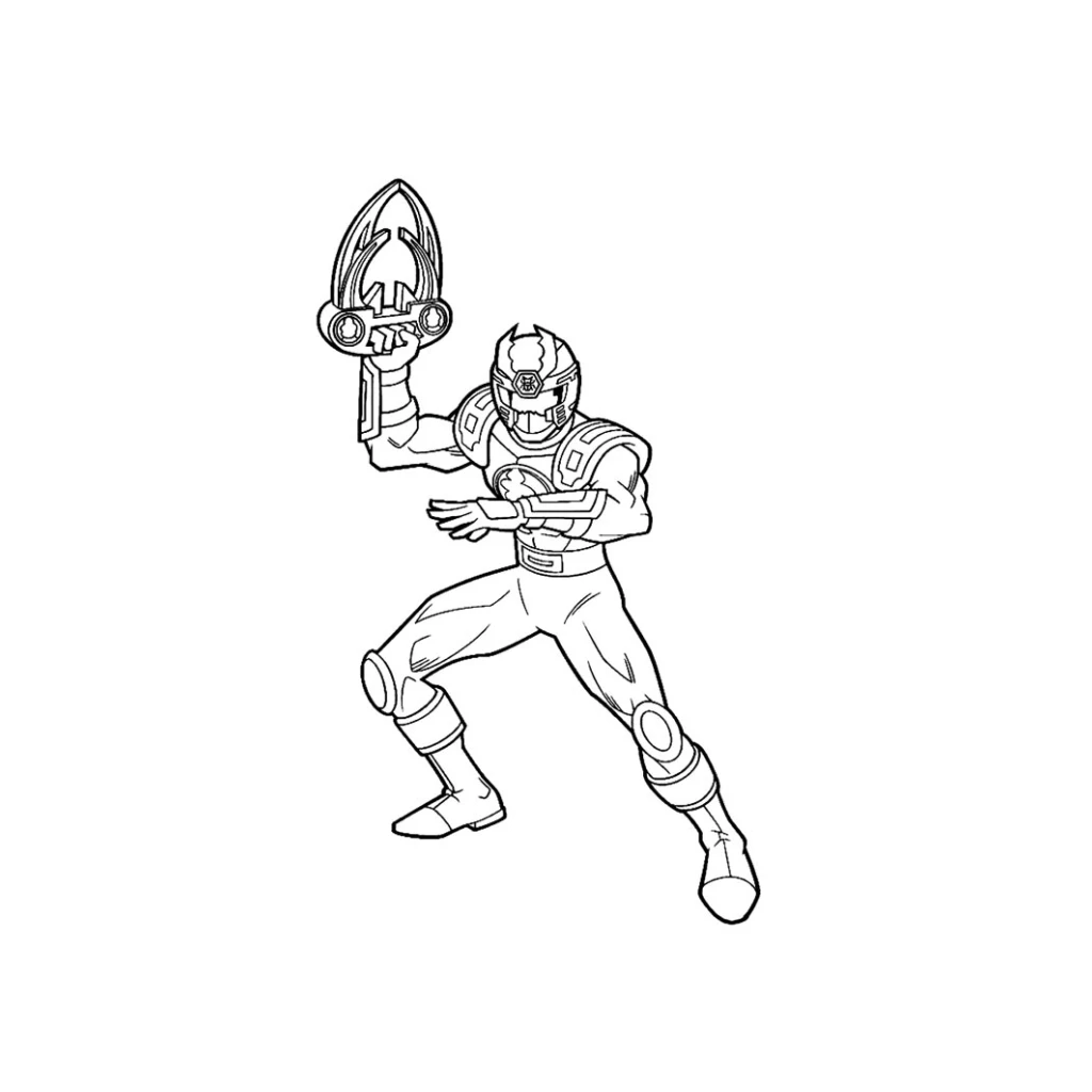 Desenho de Power Rangers para colorir e imprimir grátis