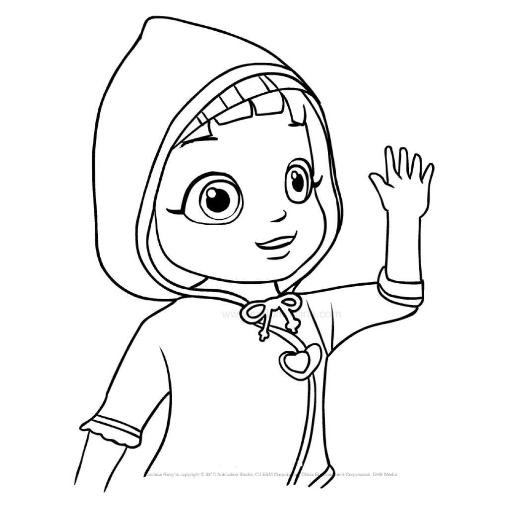 Desenho de Ruby Do ArcoÍris para colorir e imprimir grátis