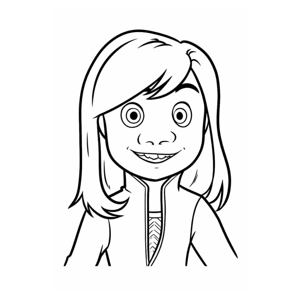 Desenho de Riley Andersen De Divertida Mente para colorir e imprimir grátis