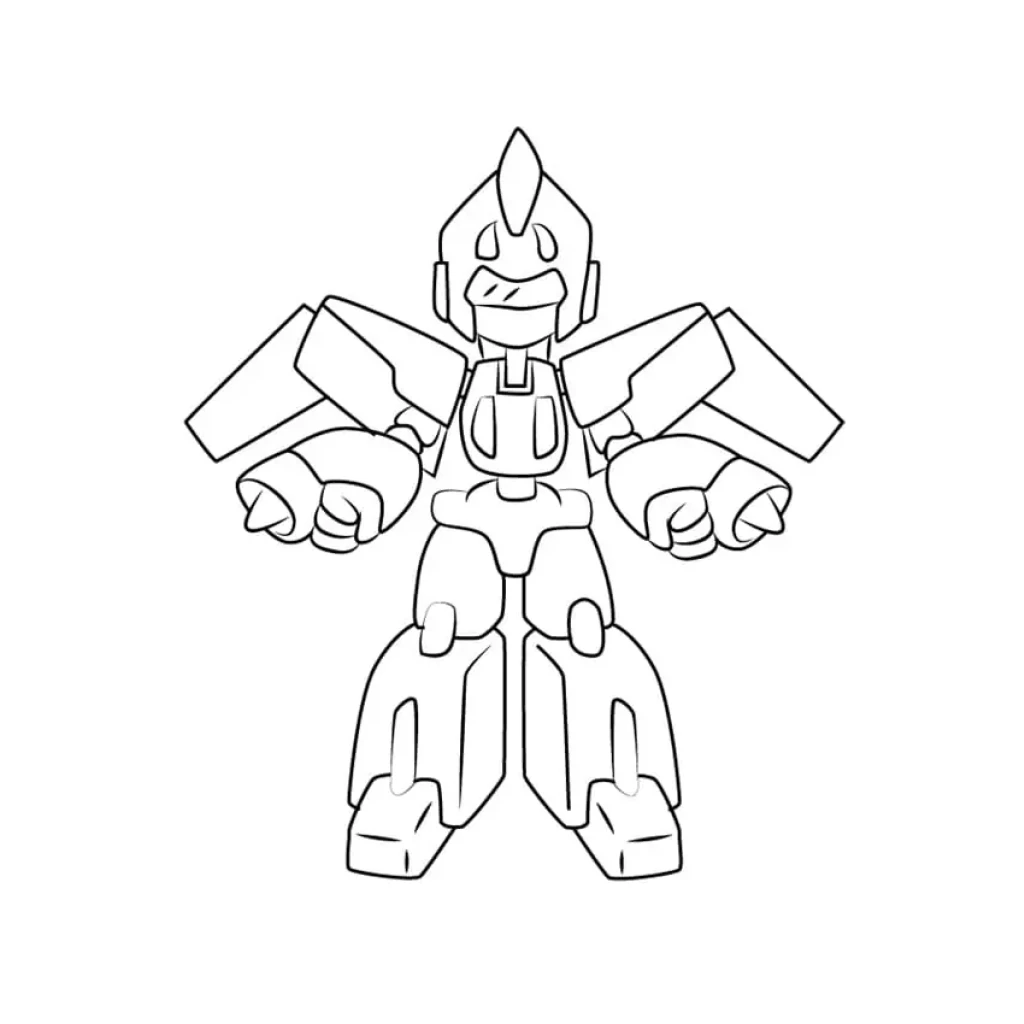 Dibujo de Robot medabots para colorear e imprimir gratis