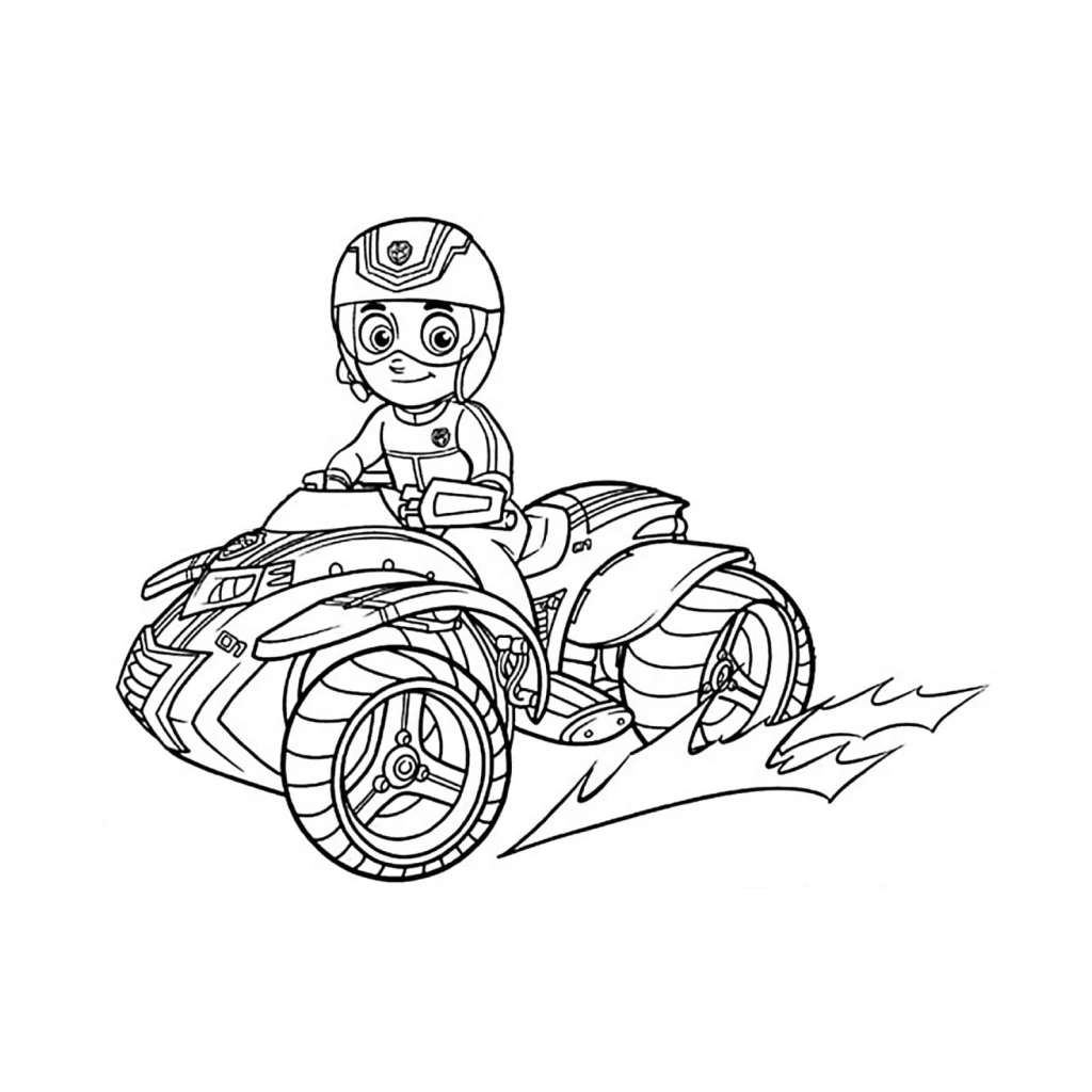 Desenho de Ryder Da Patrulha Canina para colorir e imprimir grátis