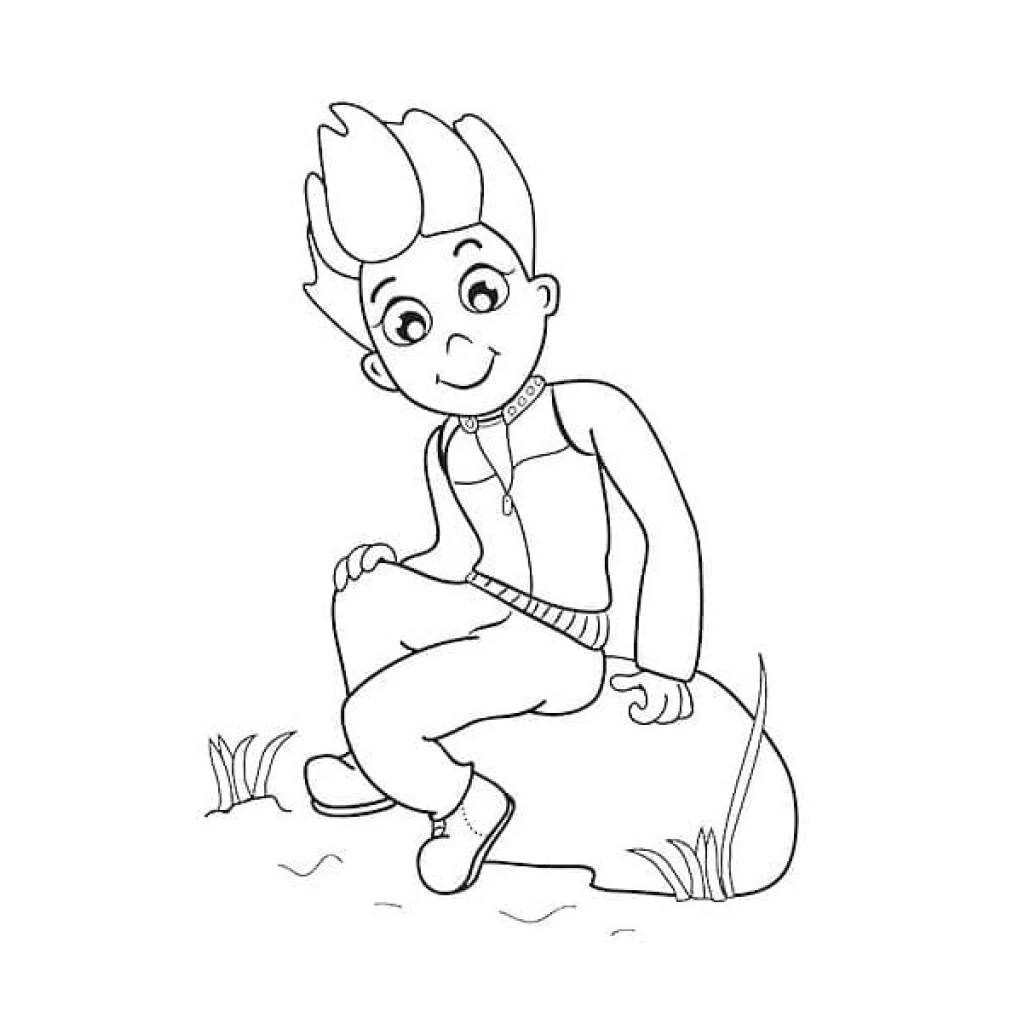 Desenho de Ryder Da Patrulha Canina para colorir e imprimir grátis