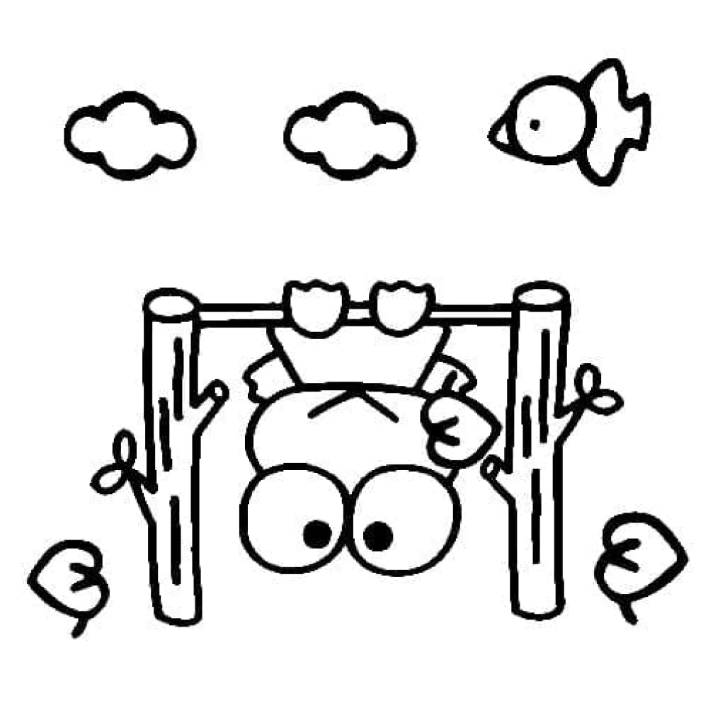 Desenho de Sapo Keroppi Da Sanrio para colorir e imprimir grátis
