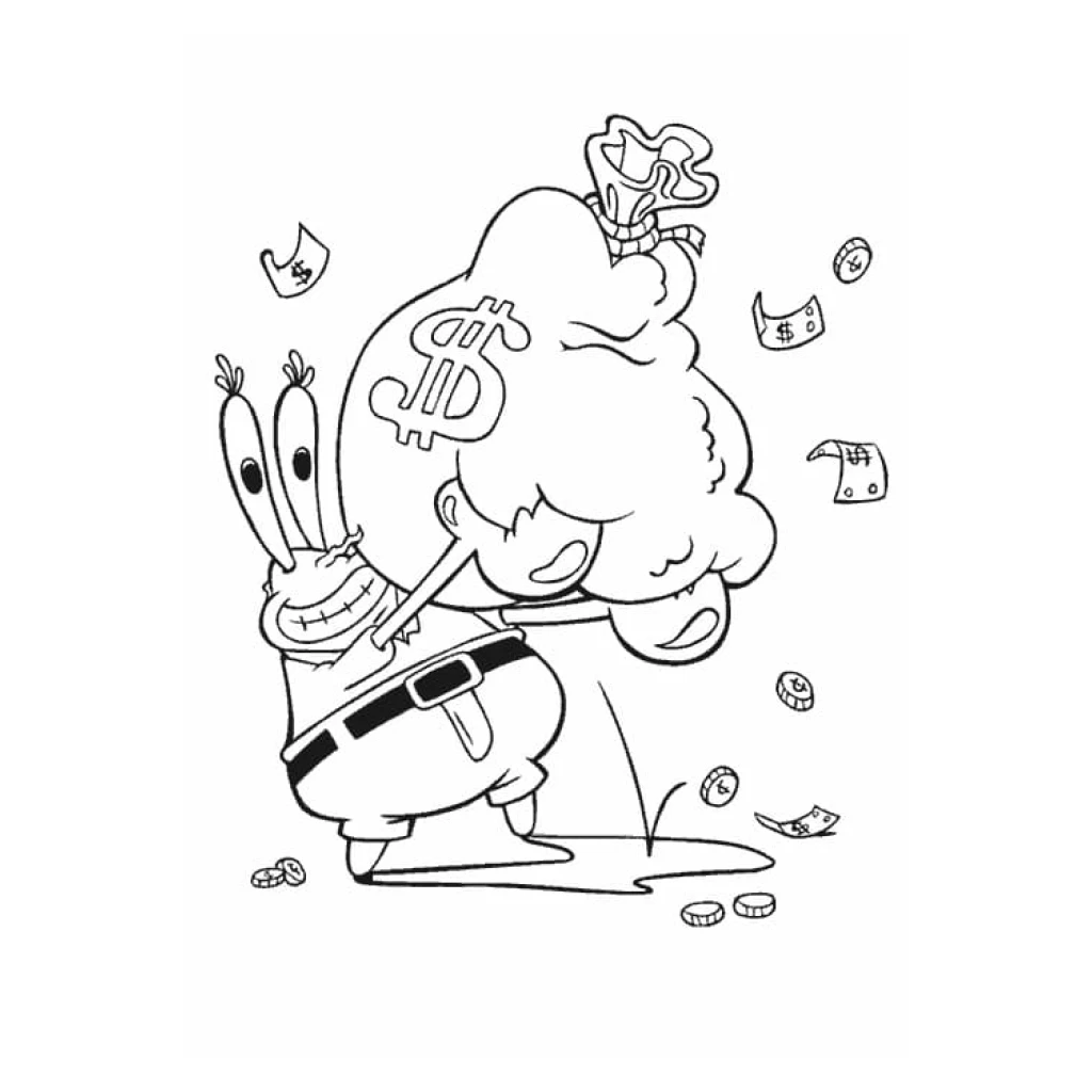 Desenho de Seu Sirigueijo para colorir e imprimir grátis