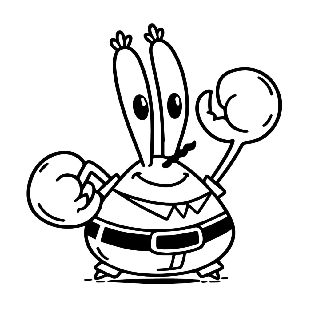 Desenho de Sirigueijo Fofo para colorir e imprimir grátis