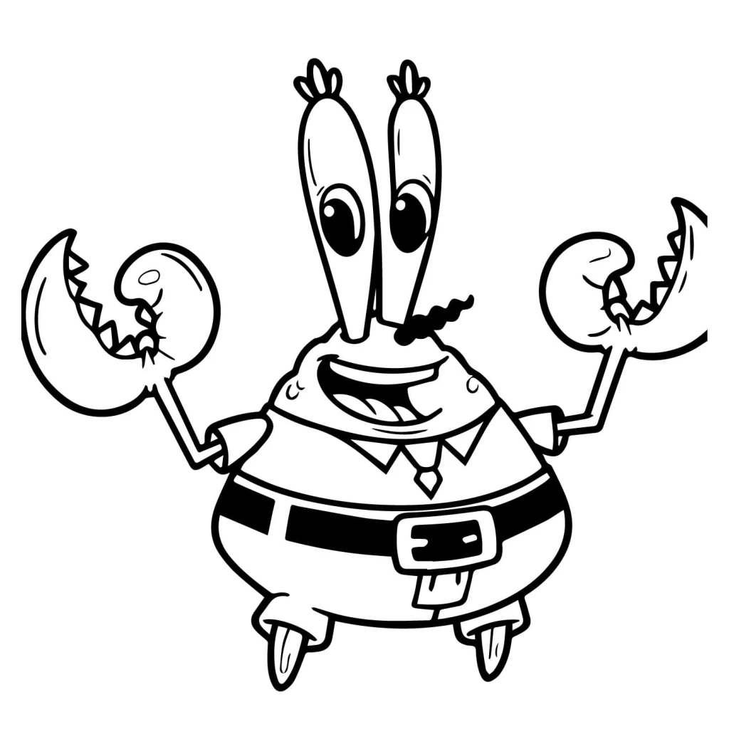 Desenho de Sirigueijo para colorir e imprimir grátis