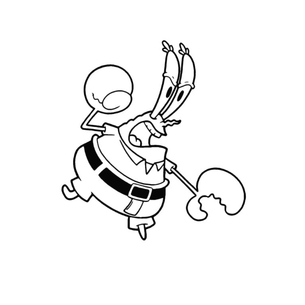 Desenho de Seu Siriguejo bravo para colorir e imprimir grátis