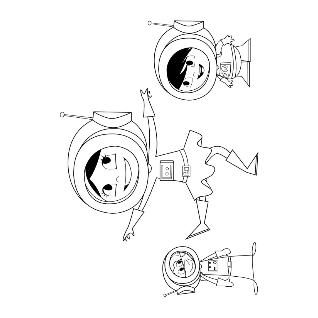 Desenho de Show Da Luna Como Astronauta para colorir e imprimir grátis