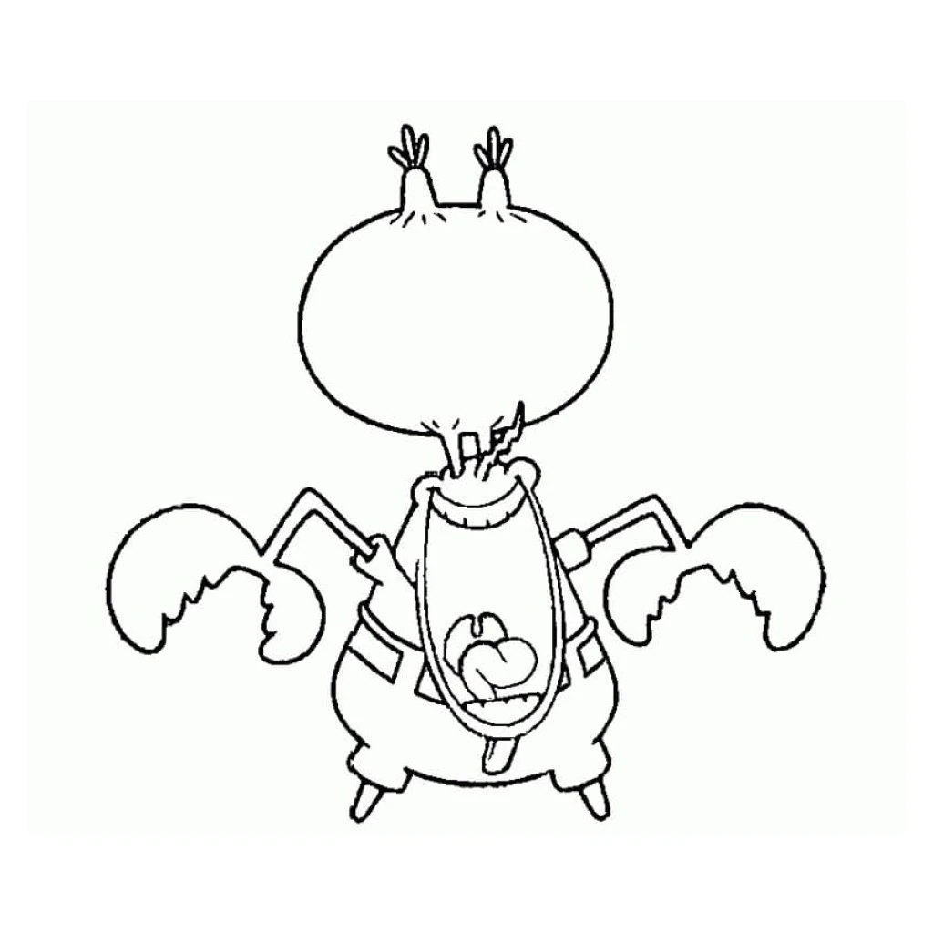 Desenho de Siriguejo admirado para colorir e imprimir grátis