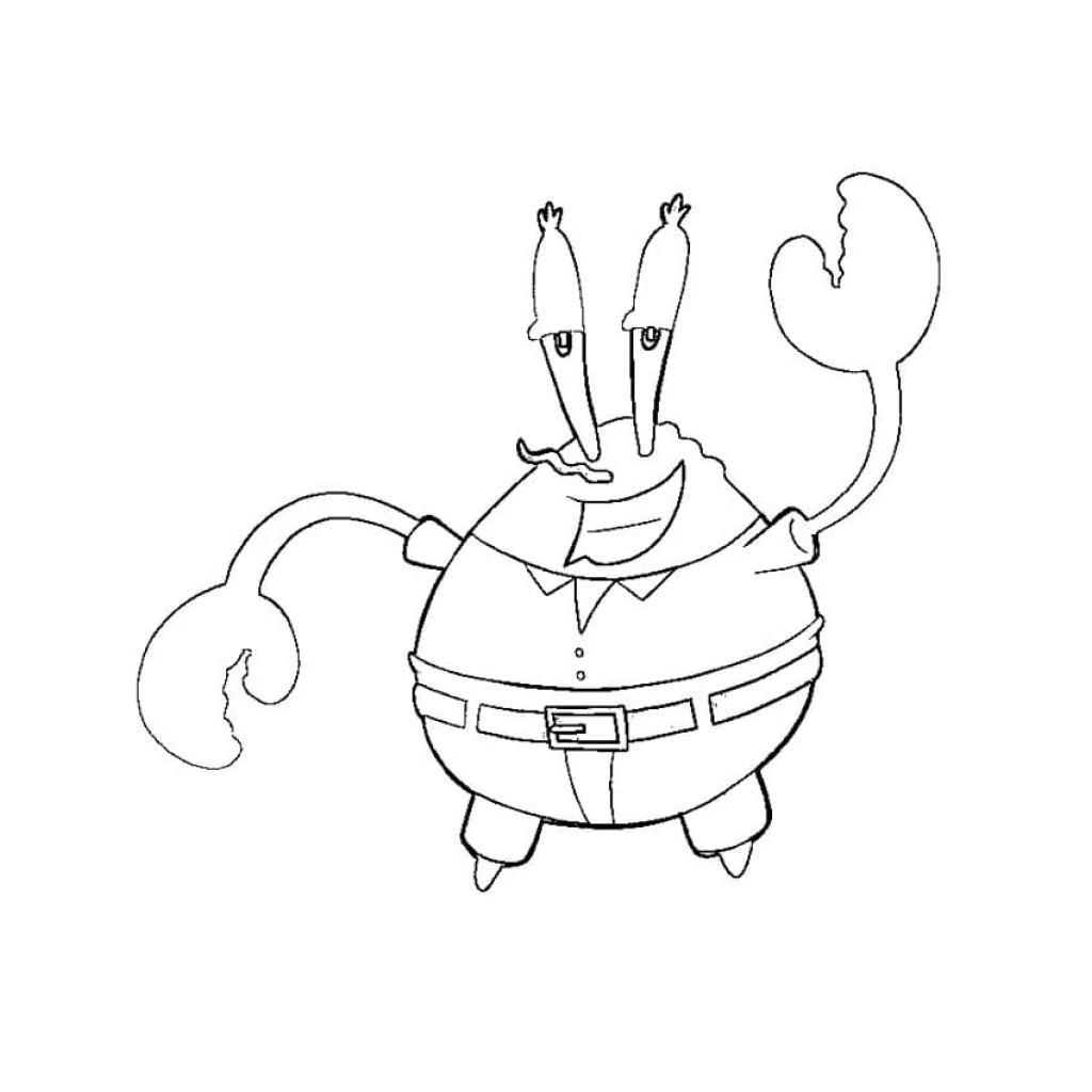 Desenho de Siriguejo ascenando para colorir e imprimir grátis