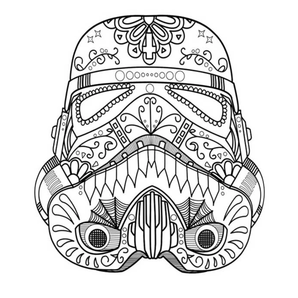 Desenho de Stormtrooper Estilizado para colorir e imprimir grátis