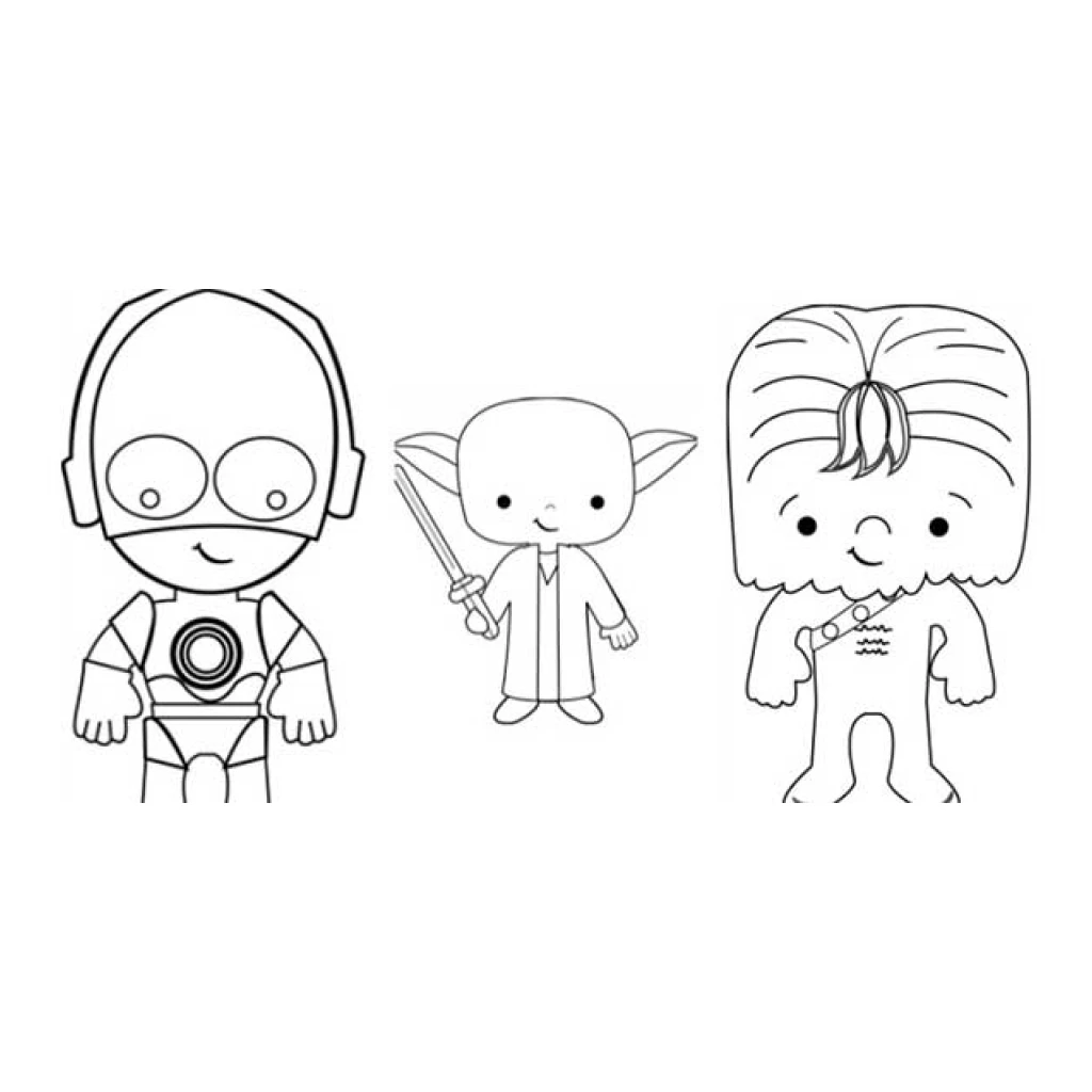 Desenho de Star Wars para colorir e imprimir grátis