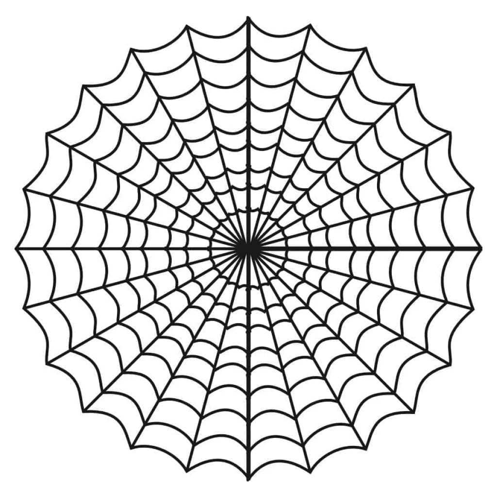 Desenho de Teia De Aranha para colorir e imprimir grátis