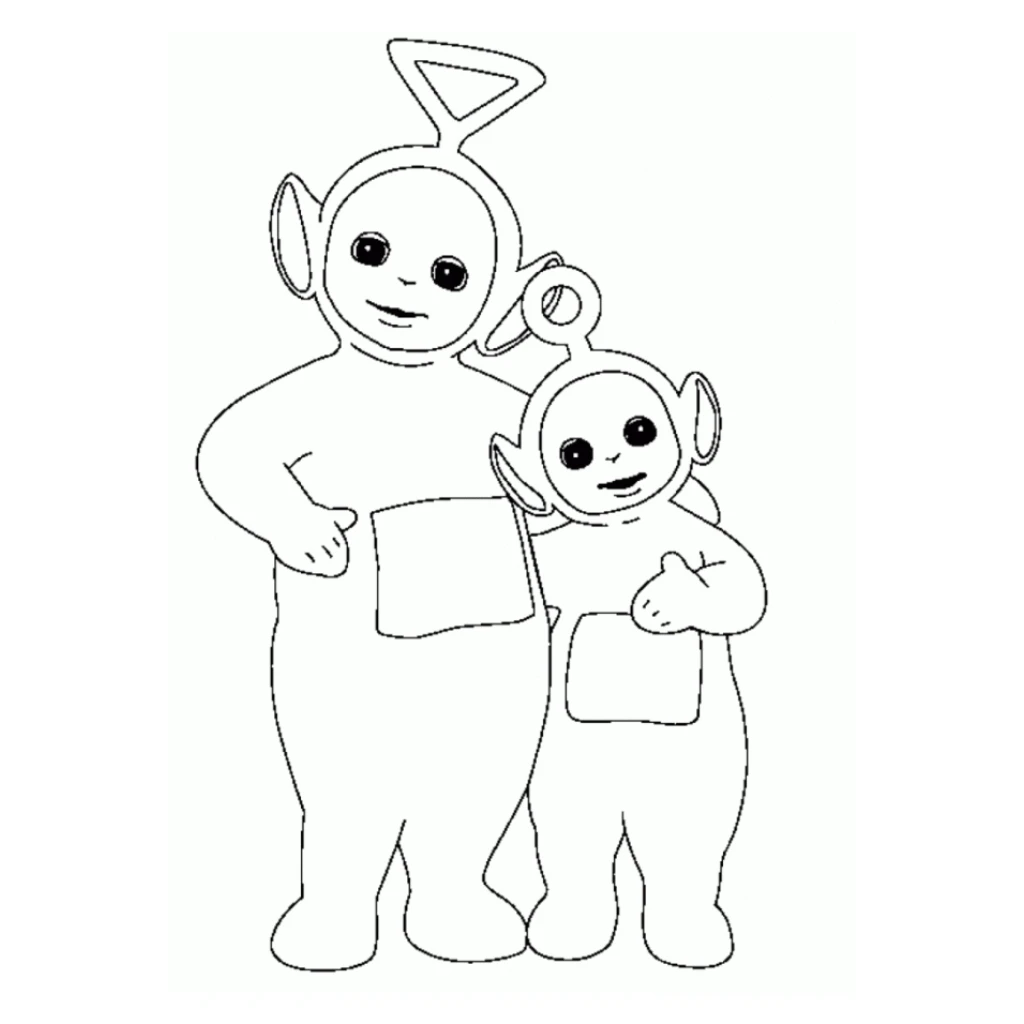 Desenho de Teletubbies para colorir e imprimir grátis