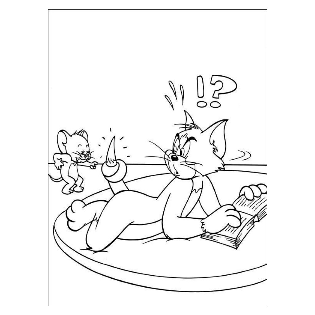 Dibujo de Tom Y Jerry para colorear e imprimir gratis