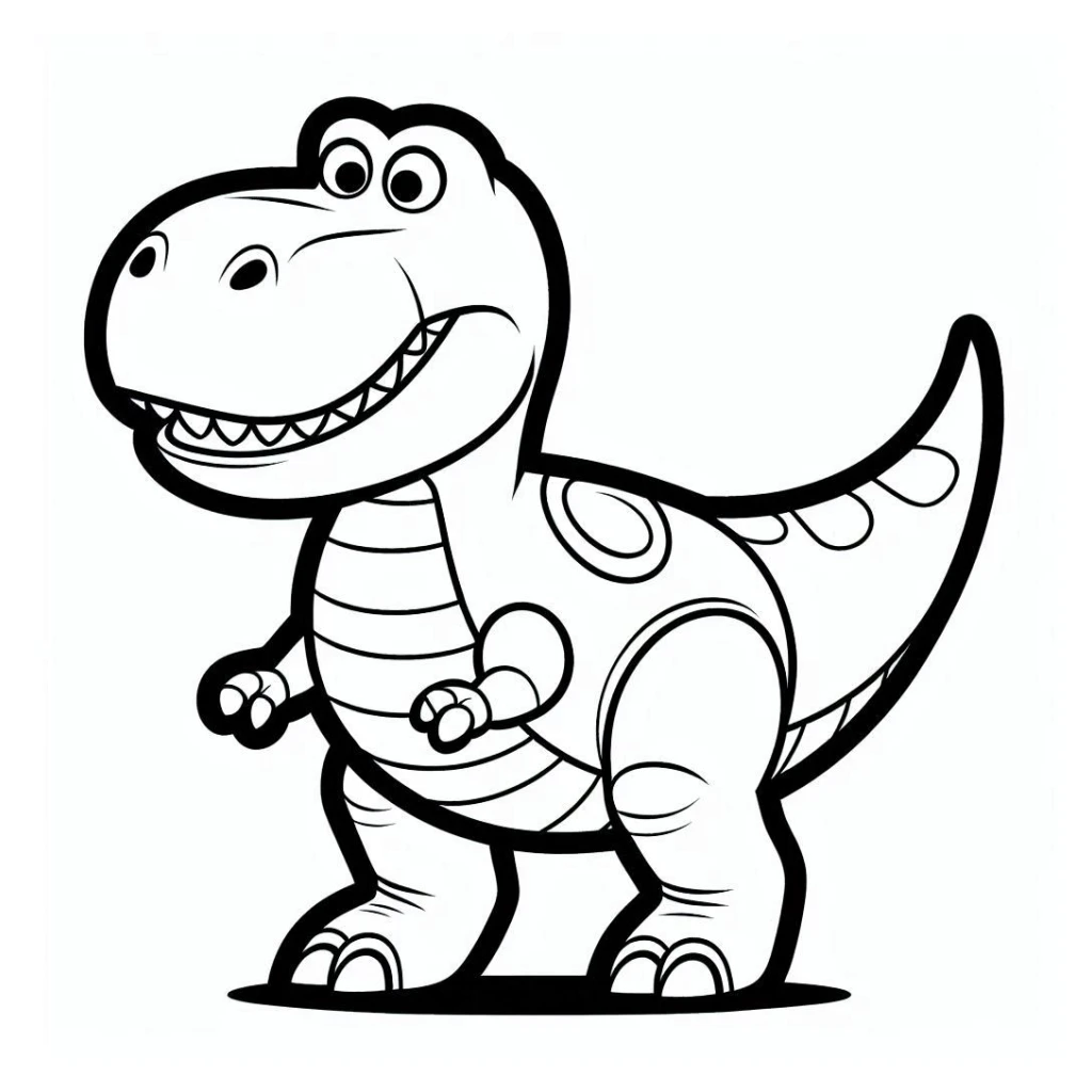 Desenho de Dinossauro De Toy Story para colorir e imprimir grátis