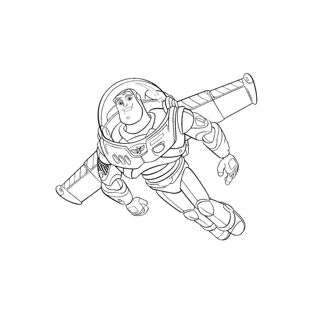 Desenho de Buzz Lightyear De Toy Story para colorir e imprimir grátis