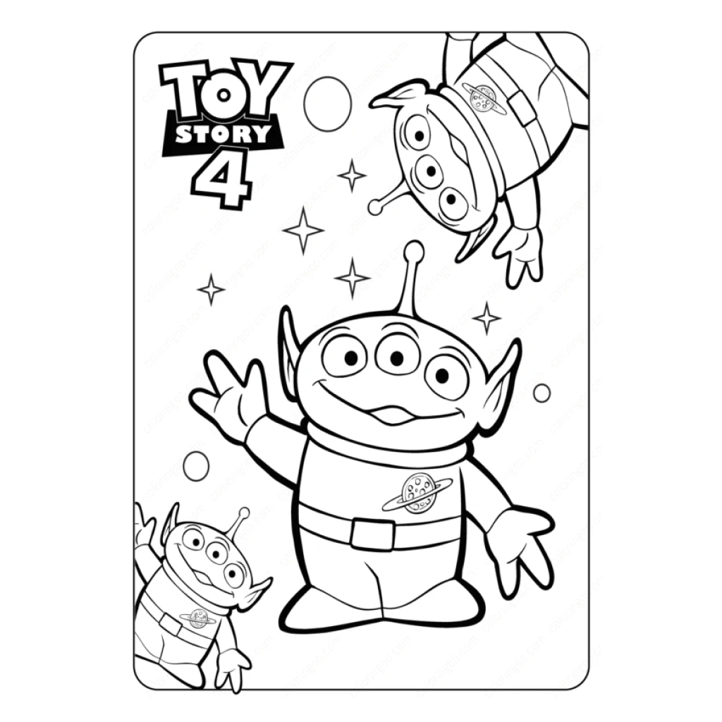 Desenho de Toy Story 4 para colorir e imprimir grátis