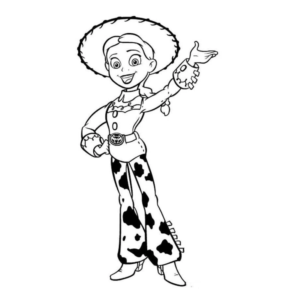 Desenho de Jessie De Toy Story para colorir e imprimir grátis