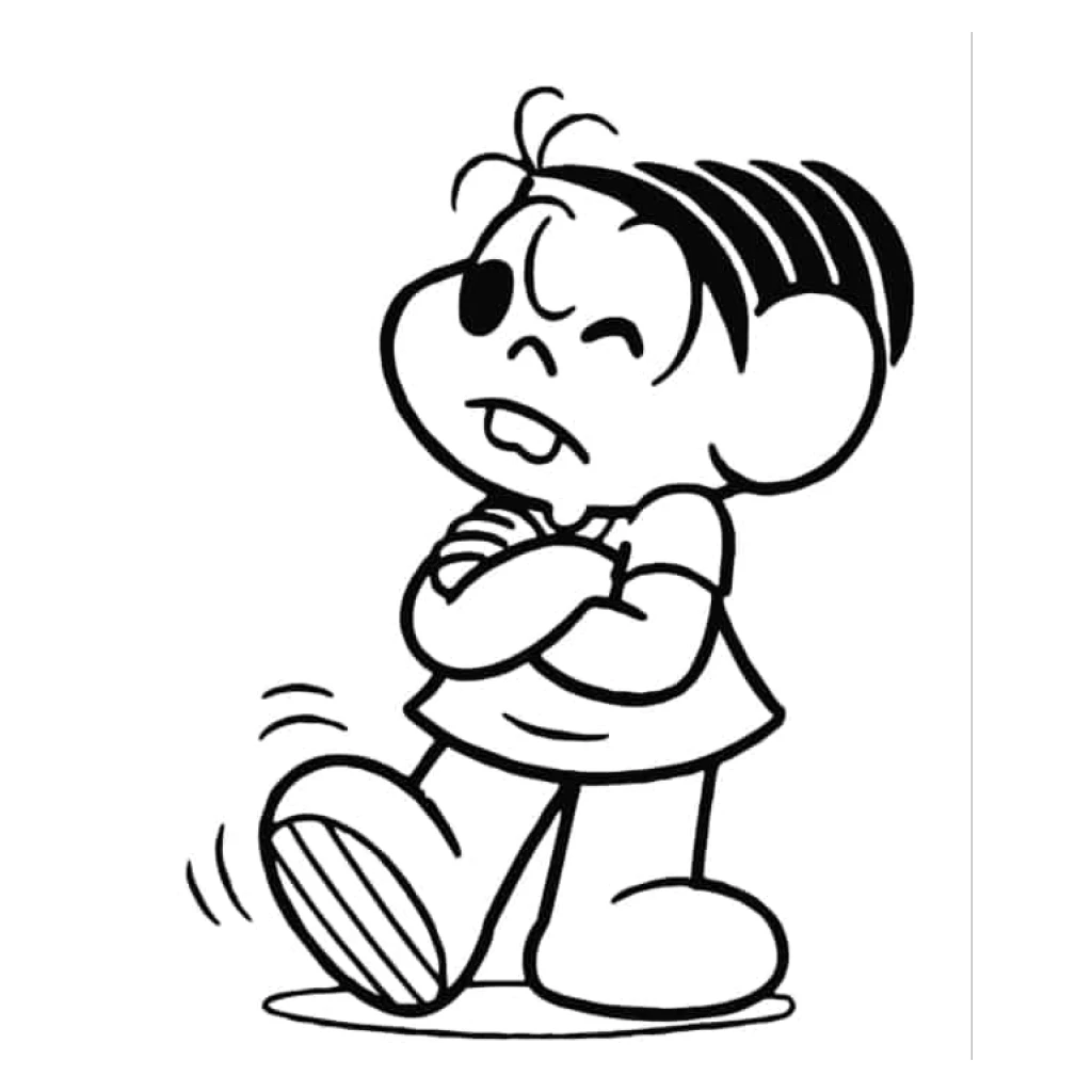 Desenho de Mônica para colorir e imprimir grátis