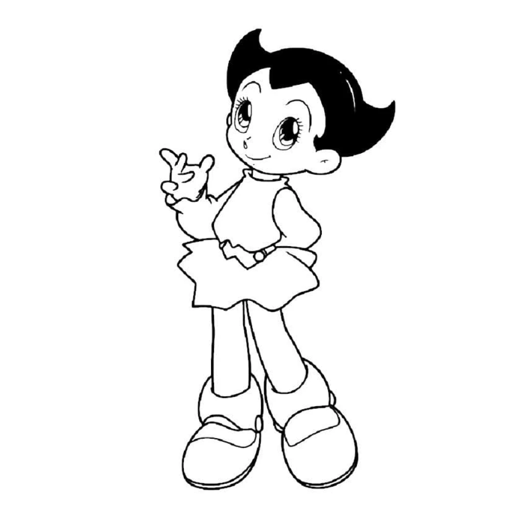 Desenho de Astro Boy para colorir e imprimir grátis