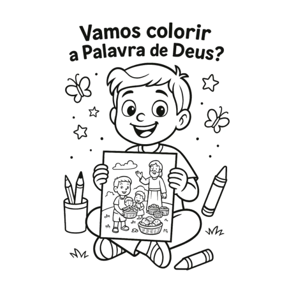 Desenho de Vamos A Palavra De Deus para colorir e imprimir grátis