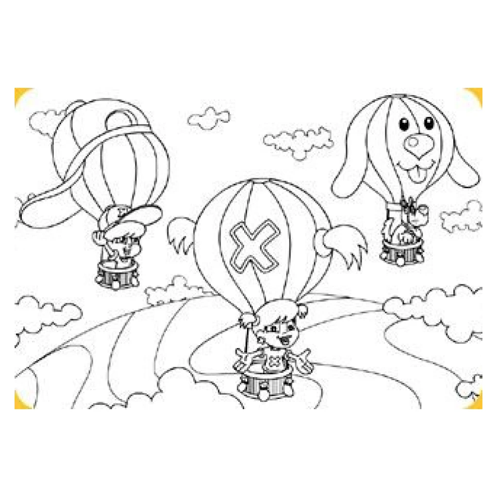 Desenho de Balões para colorir e imprimir grátis