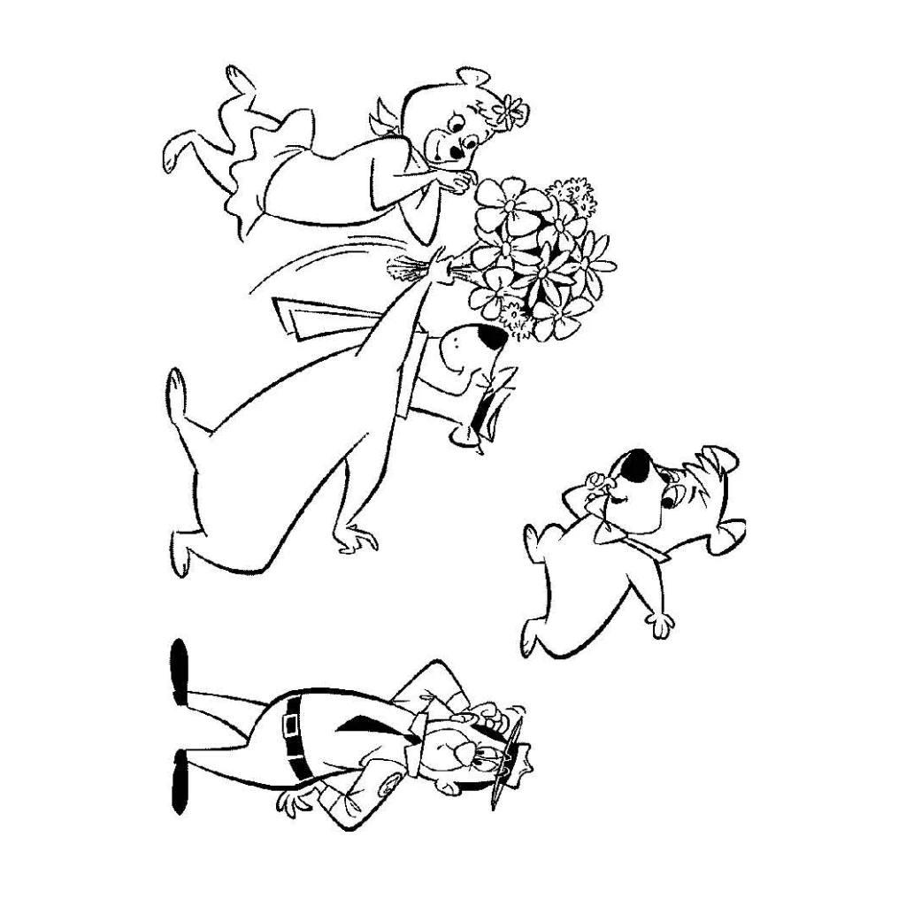Desenho de Zé Colméia para colorir e imprimir grátis