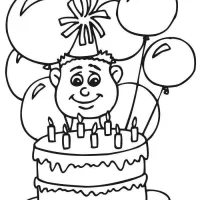 Aniversário Com Bolo E Balões