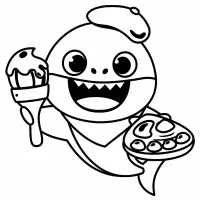 Baby Shark pintor