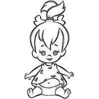 Bebê flintstones Feliz
