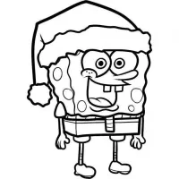 Bob Esponja Com Chapéu De Natal