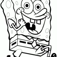 Bob esponja correndo